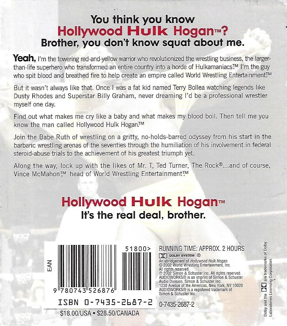 Hollywood Hulk Hogan by Hollywood Hulk Hogan (CD, 2002, 2-Discs)