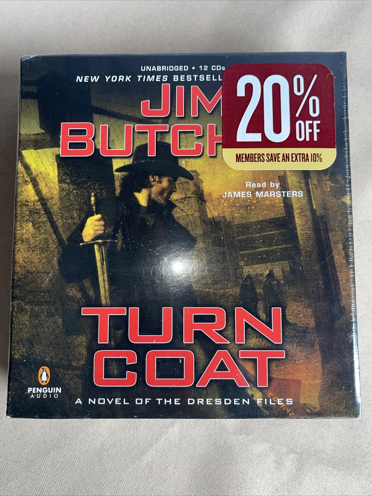 Turn Coat Unabridged 12 CD (The Dresden Files) By Jim Butch New In Box Seal