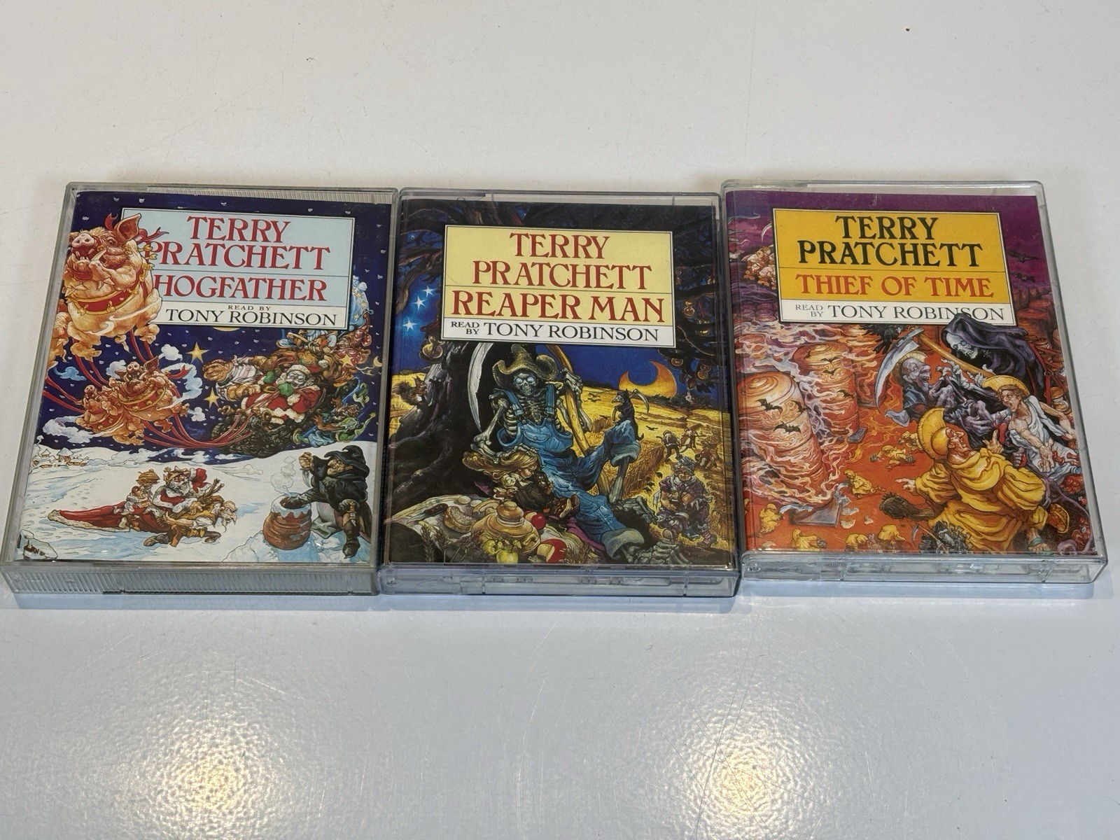 3x Terry Pratchett Cassette Audiobook Bundle