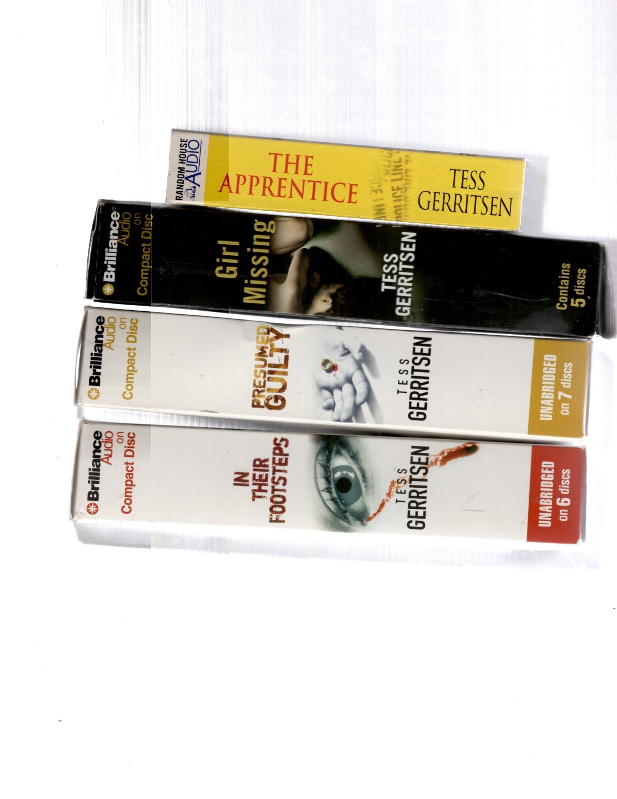 LOT OF 5 — TESS GERRITSEN AUDIO BOOKS on CDs