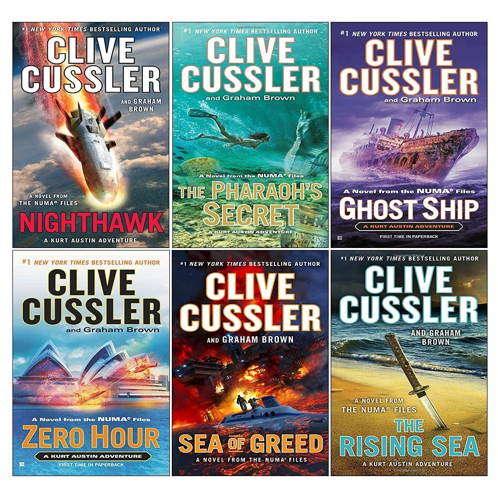 AUDIOBOOKS ~ THE NUMA FILES — CLIVE CUSSLER THRILLERS 18 BOOKS .MP3 USB