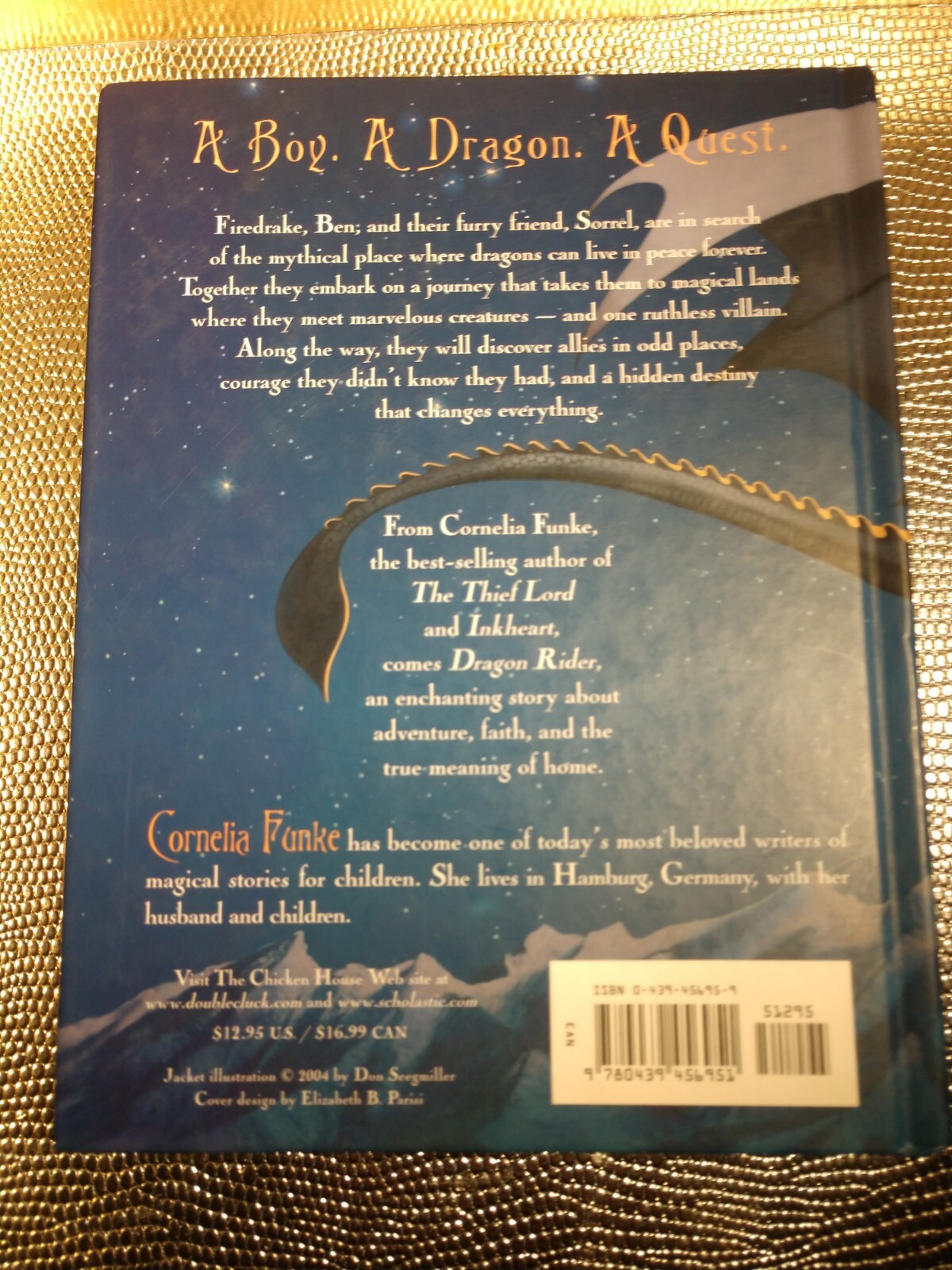 Dragon Rider by Cornelia Funke (2004, Hardcover Book)