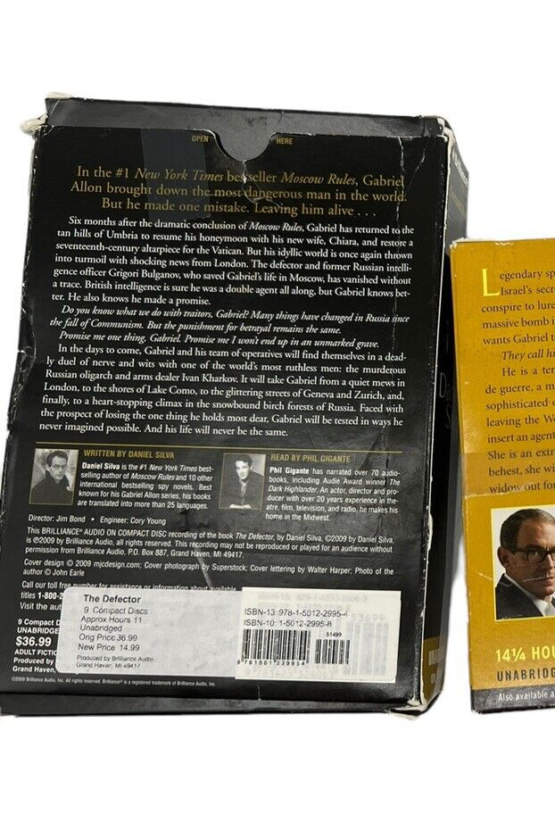 Daniel Silva The Defector Unabridged Audio Book on CD #9 Gabriel Allon Series
