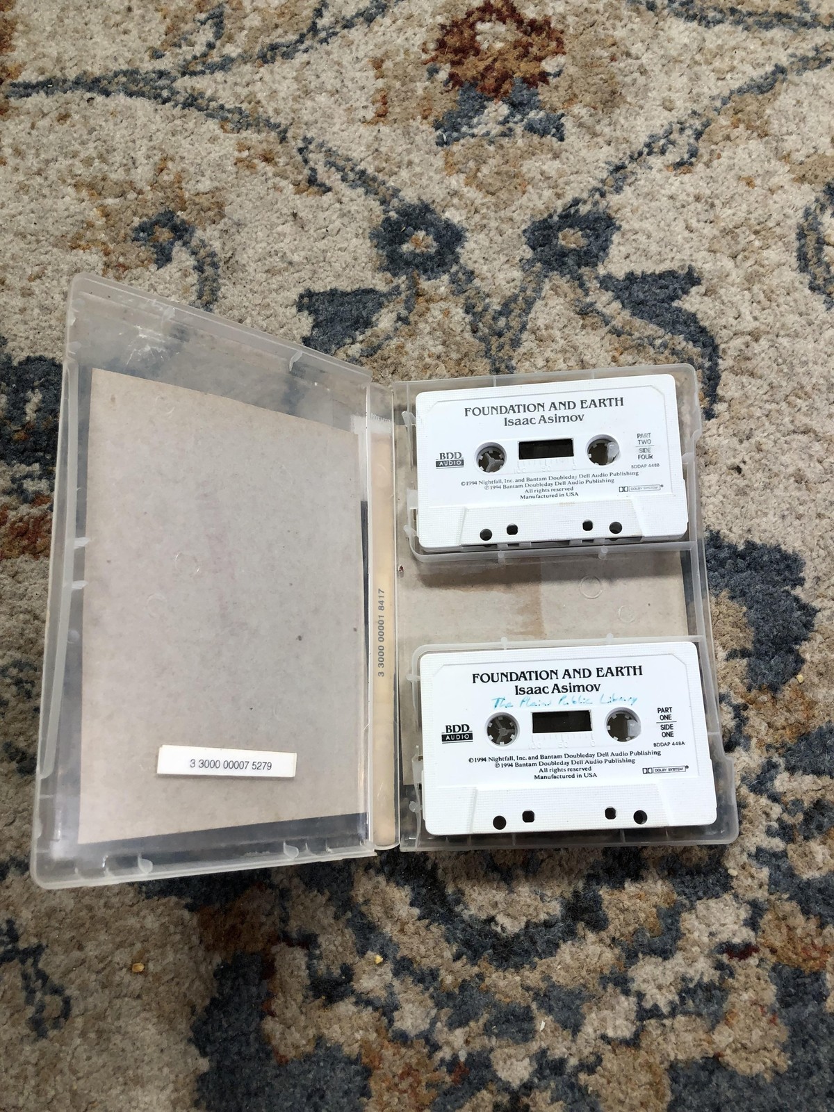Vintage Foundation And Earth Audio Cassette Isaac Asimov 2 Tapes BDD Sci Fi