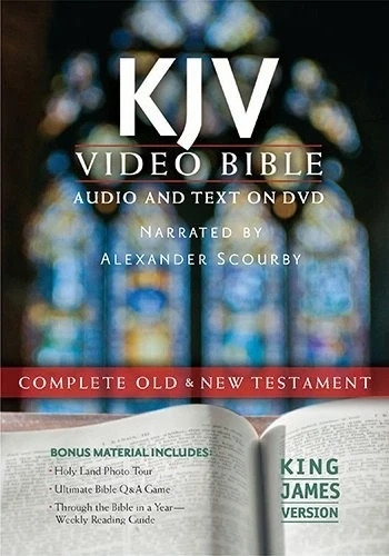 PALYED ONCE BIBLE KING JAMES VERSION DVD VIDEO BIBLE COMPLETE Alexander Scourby