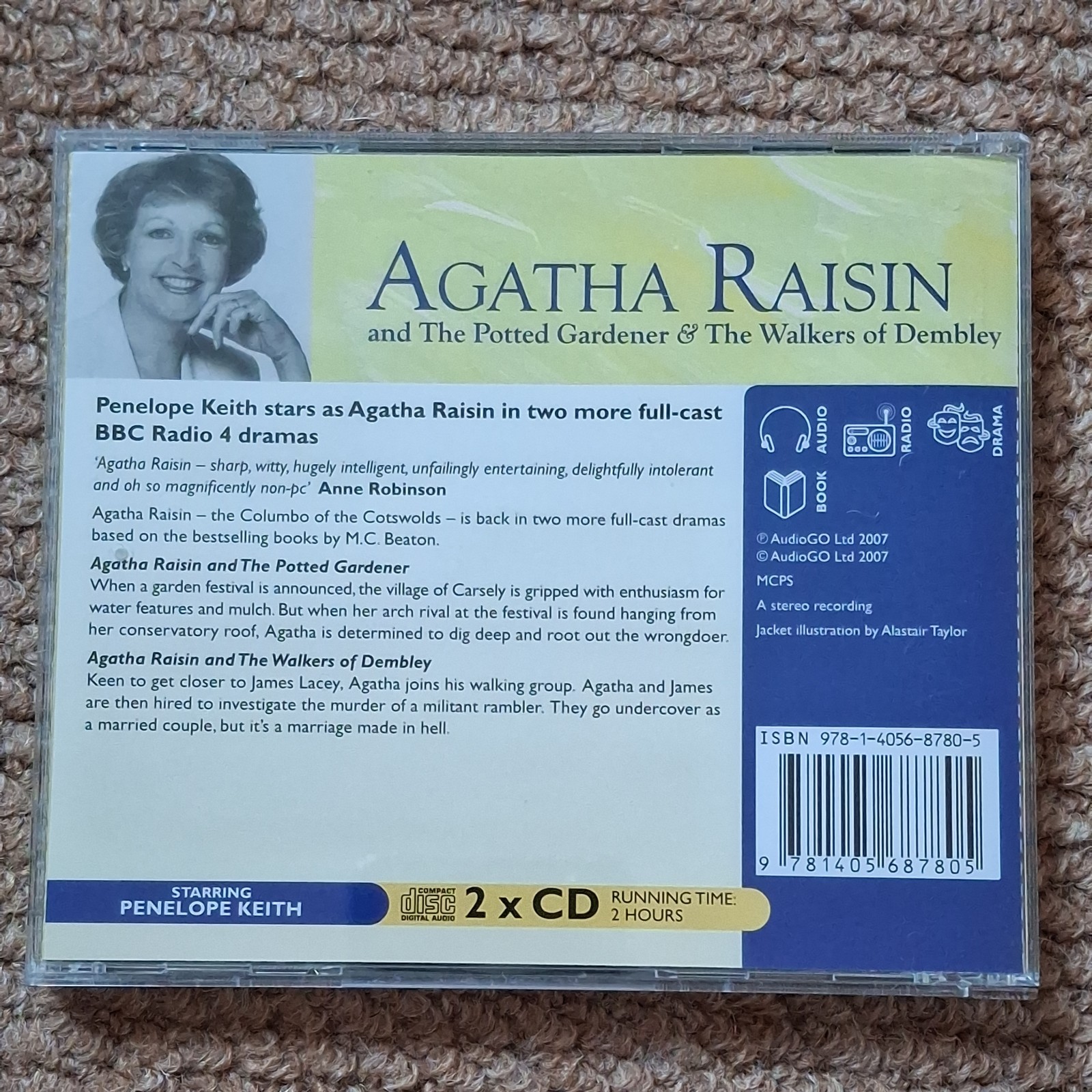 M.C.Beaton, Agatha Raisin: The Potted Gardener & Walkers of Dembley, Audio 2x CD