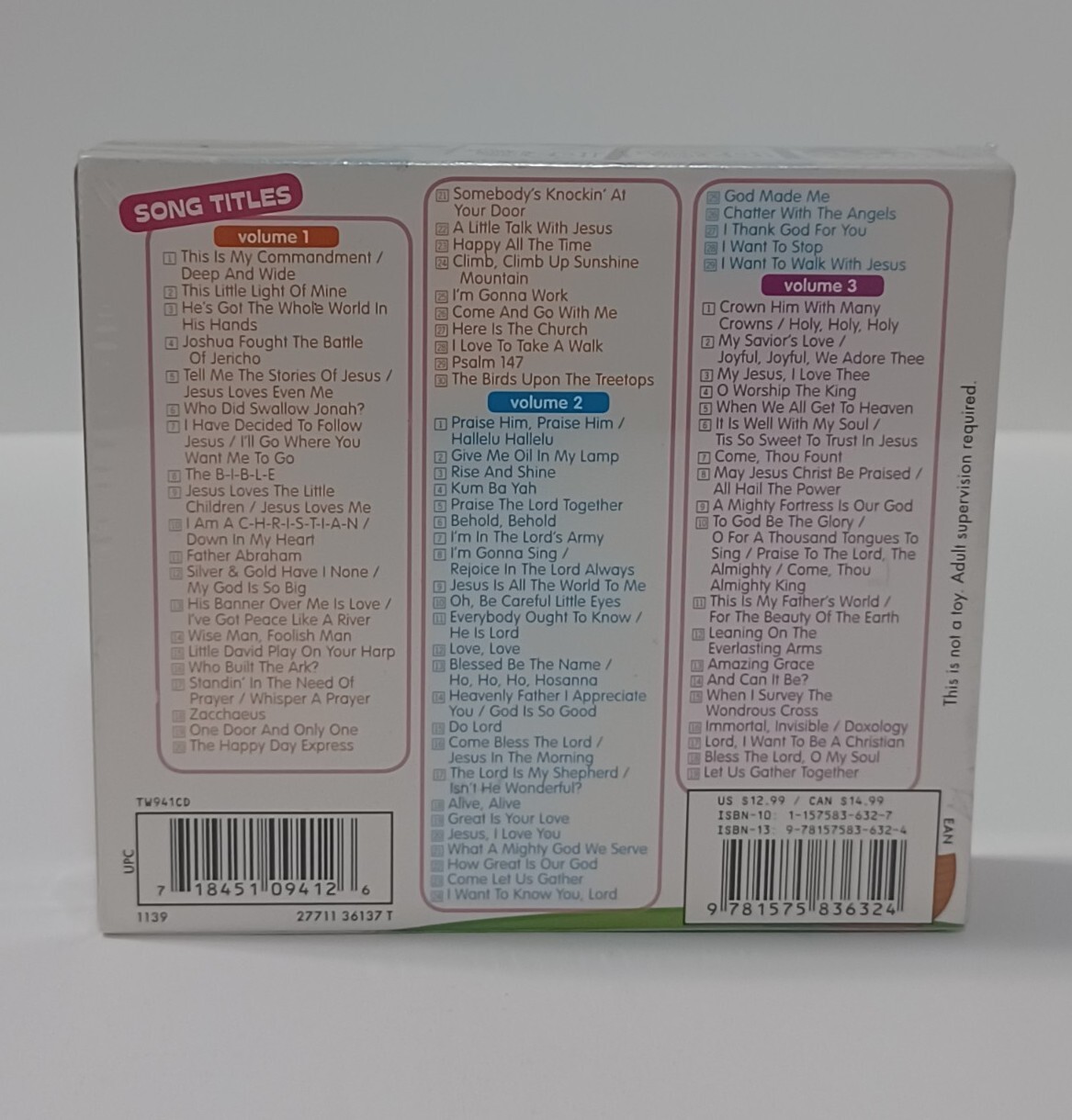 102 Bible Songs New 3 CD Box Set Volume 1-3