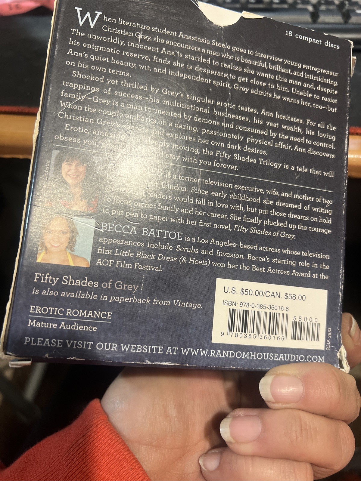 Fifty Shades of Grey : Audio Book (16) CD’s total. Erotic Romance 20 hours