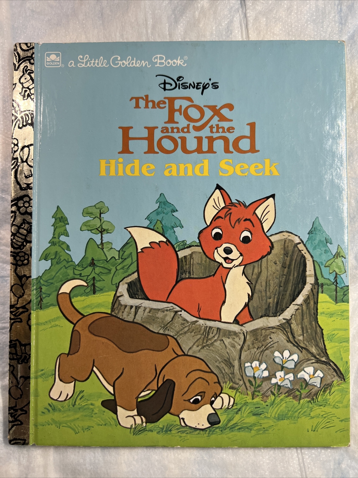 Vintage A Little Golden Book Disney’s Fox & The Hound Hide & Seek 1981 #1549