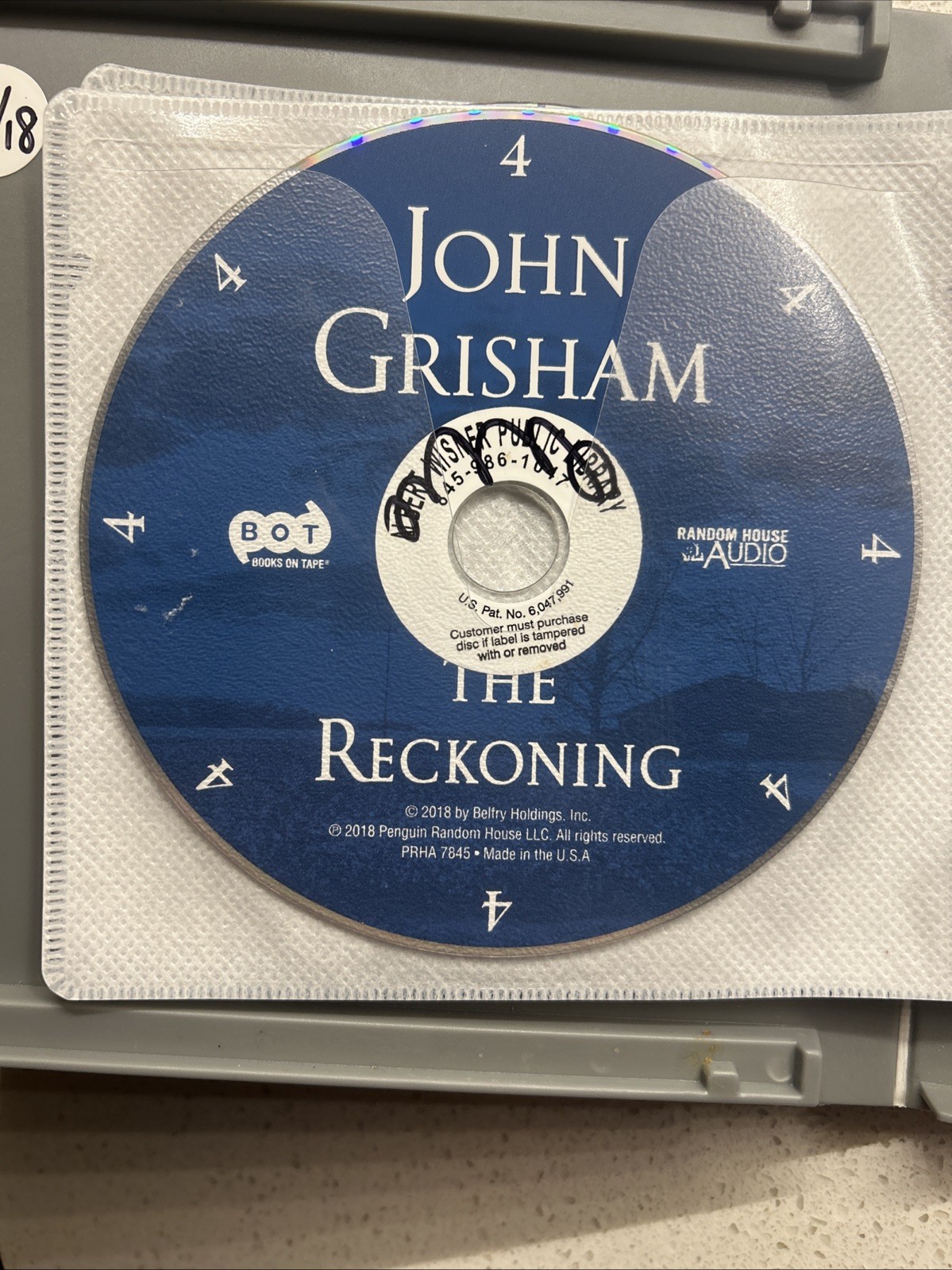 The Reckoning unabridged audio book on 15 CD’s by John Grisham