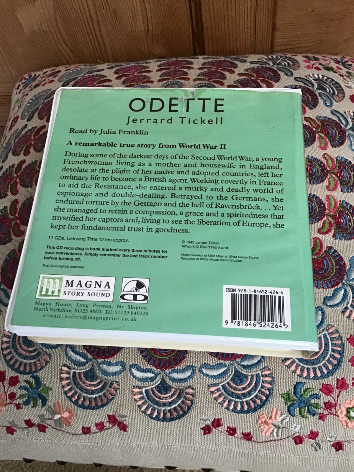 Audio Book On CD Odette Jerrard Tickell 12 Hours 11 Discs Julia Franklin