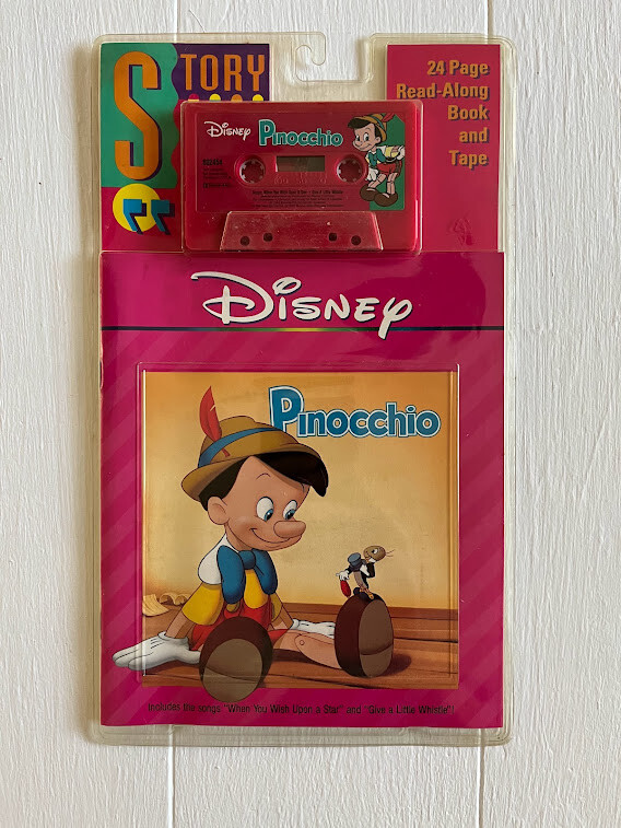 PINOCCHIO (DISNEY/BOOK AND CASSETTE) By Walt Disney Company — NEW — ORIGINAL PKG