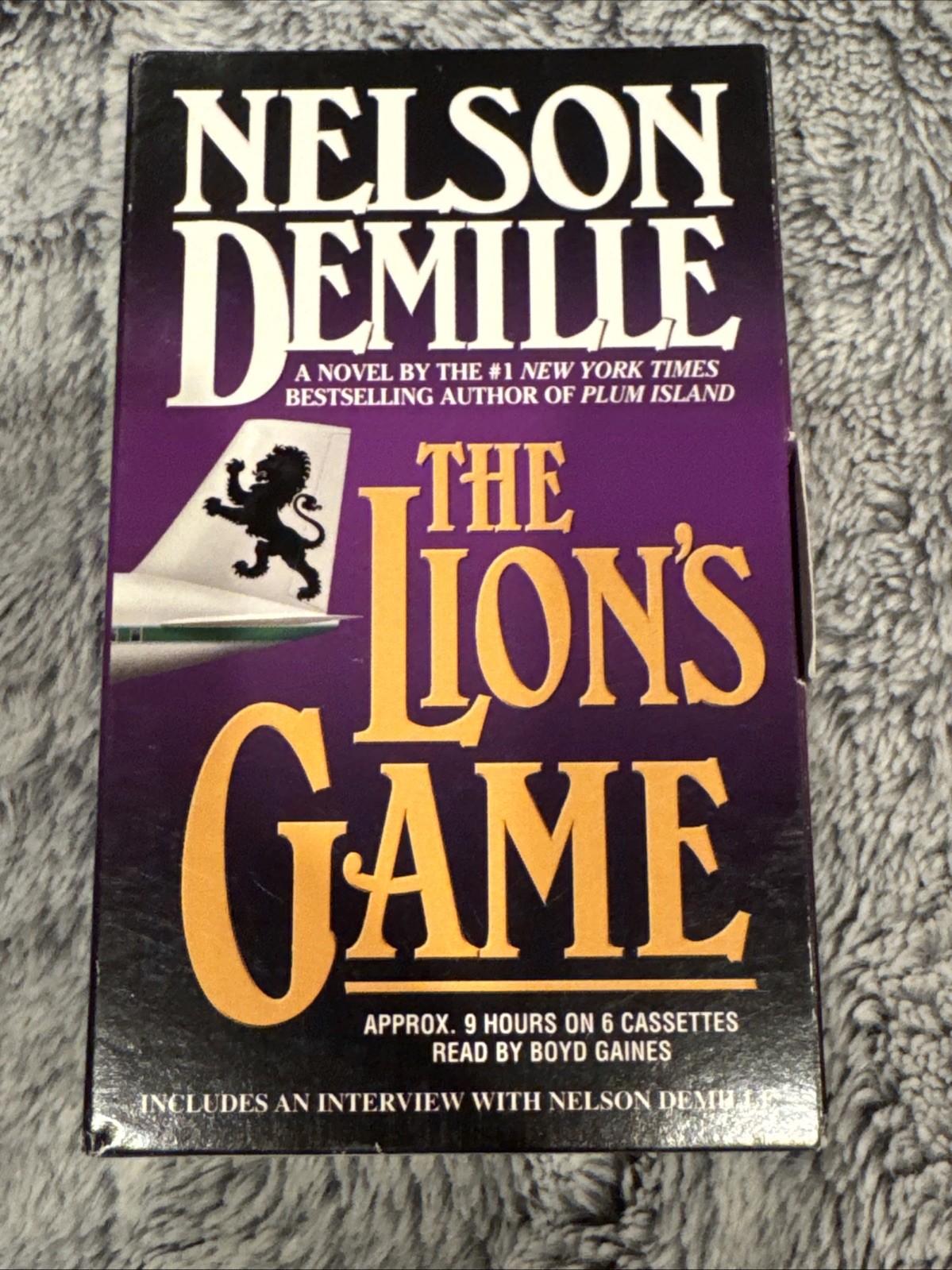 The Lions Game by Nelson DeMille 6 Cassettes Approx. 9 Hrs.
