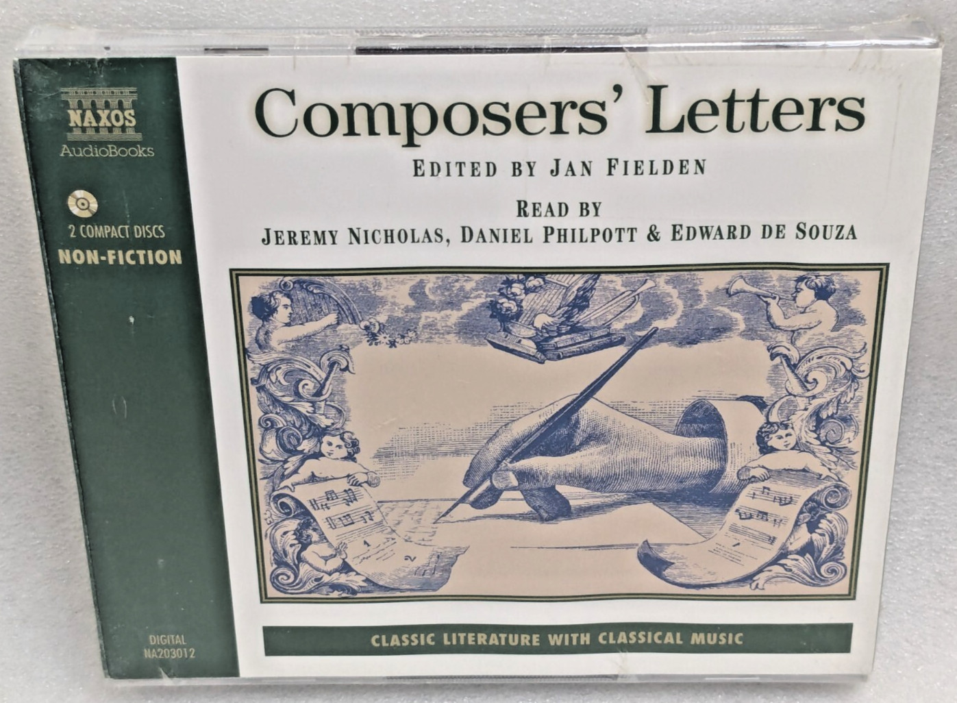 Composers Letters Audiobook Classical Music Mozart Beethoven 2CDs 1995 Naxos NEW