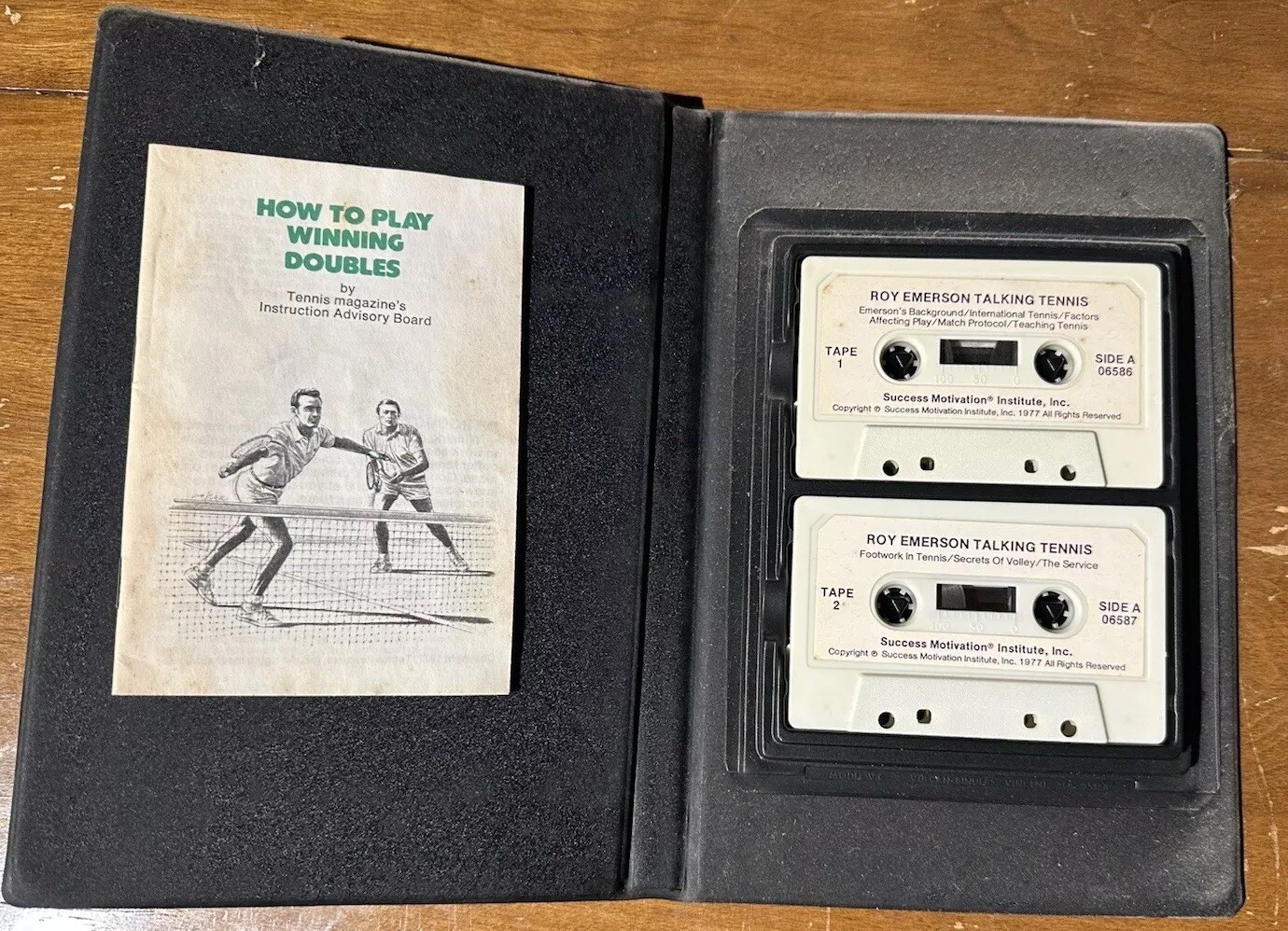 Roy Emerson Talking Tennis Cassette Tape Set