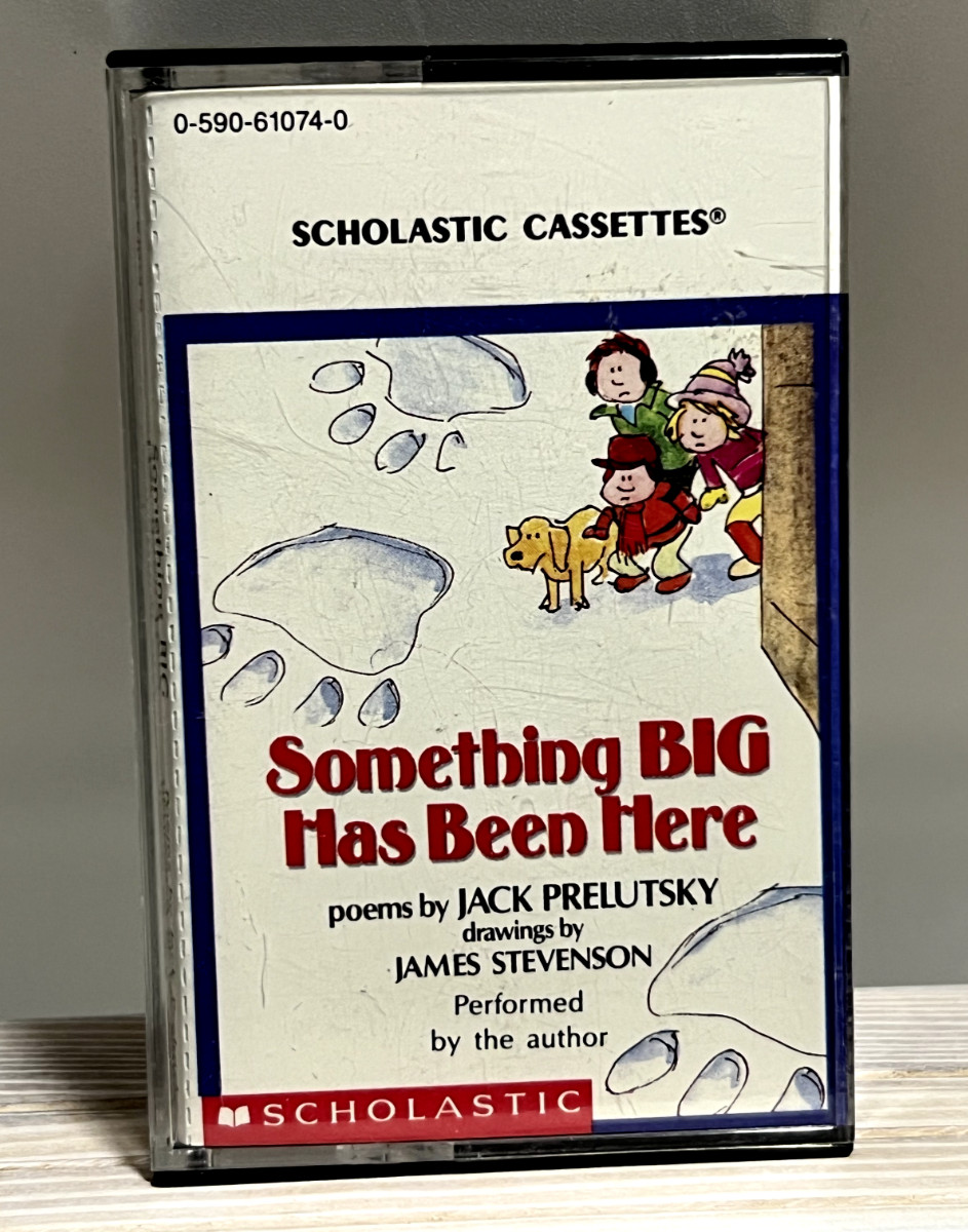 Vtg 1990 Scholastic Something Big Has Been Here Cassette poems by Jack Prelutsky