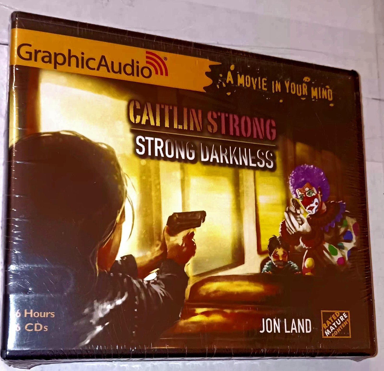 New Strong Darkness Caitlin Strong 6 by Jon Land 2017, Compact Disc CD Audiobook