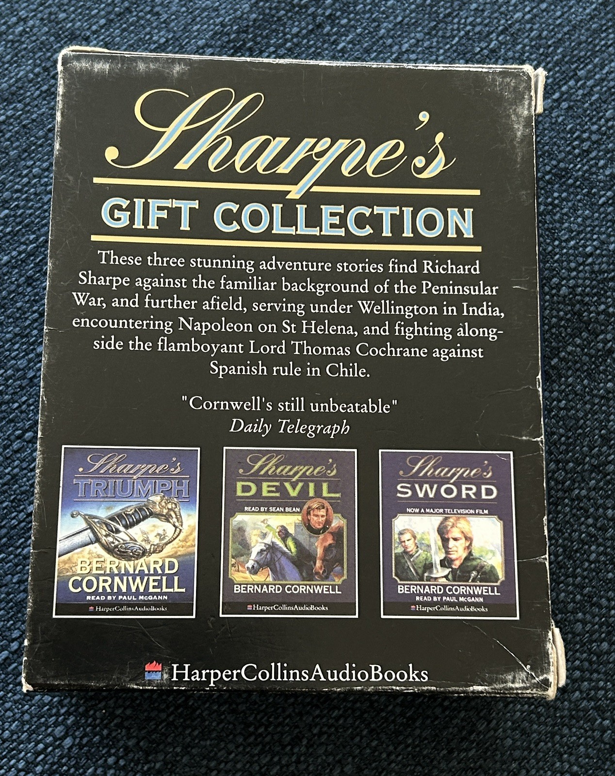 Sharpe’s Gift Collection Bernard Cromwell Audio Book Cassette Tape set