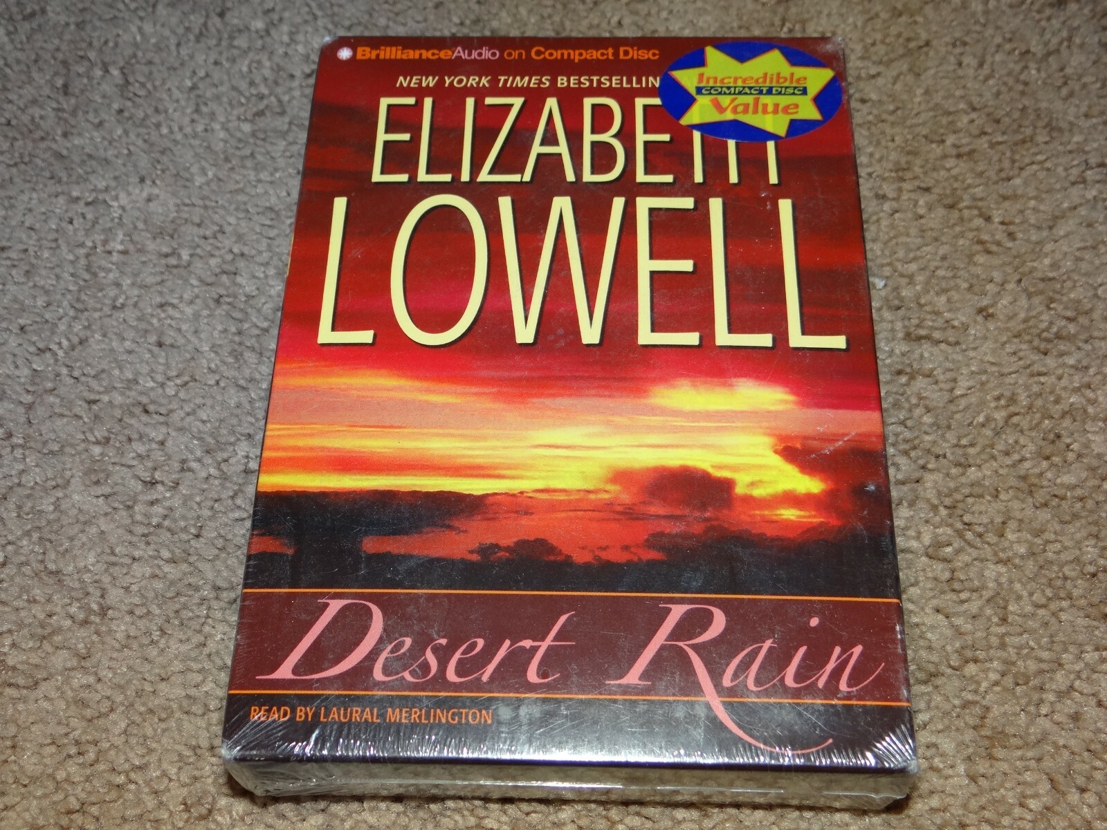 Desert Rain by Elizabeth Lowell (Abridged 5 Disc CD Audiobook) Brand New, Sealed