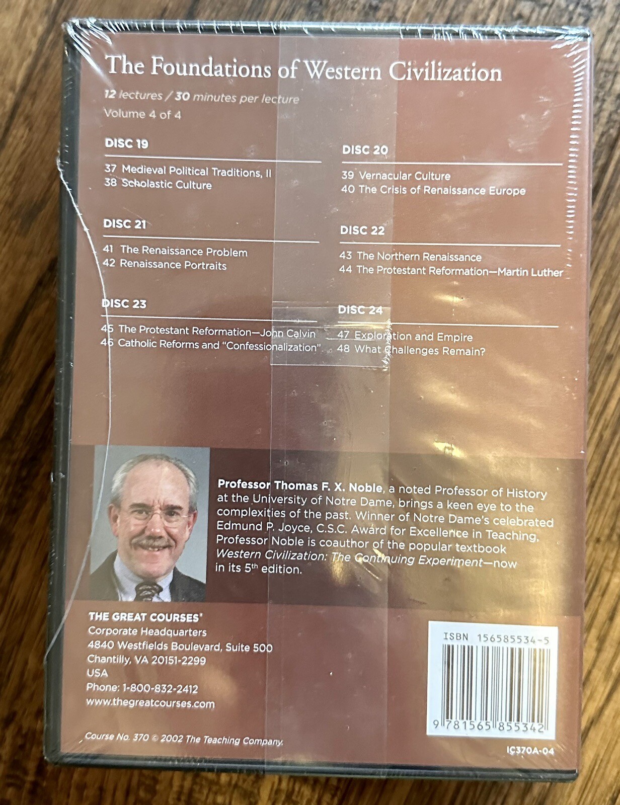 The Foundations of Western Civilization by Thomas Noble (2002, Compact Disc /…
