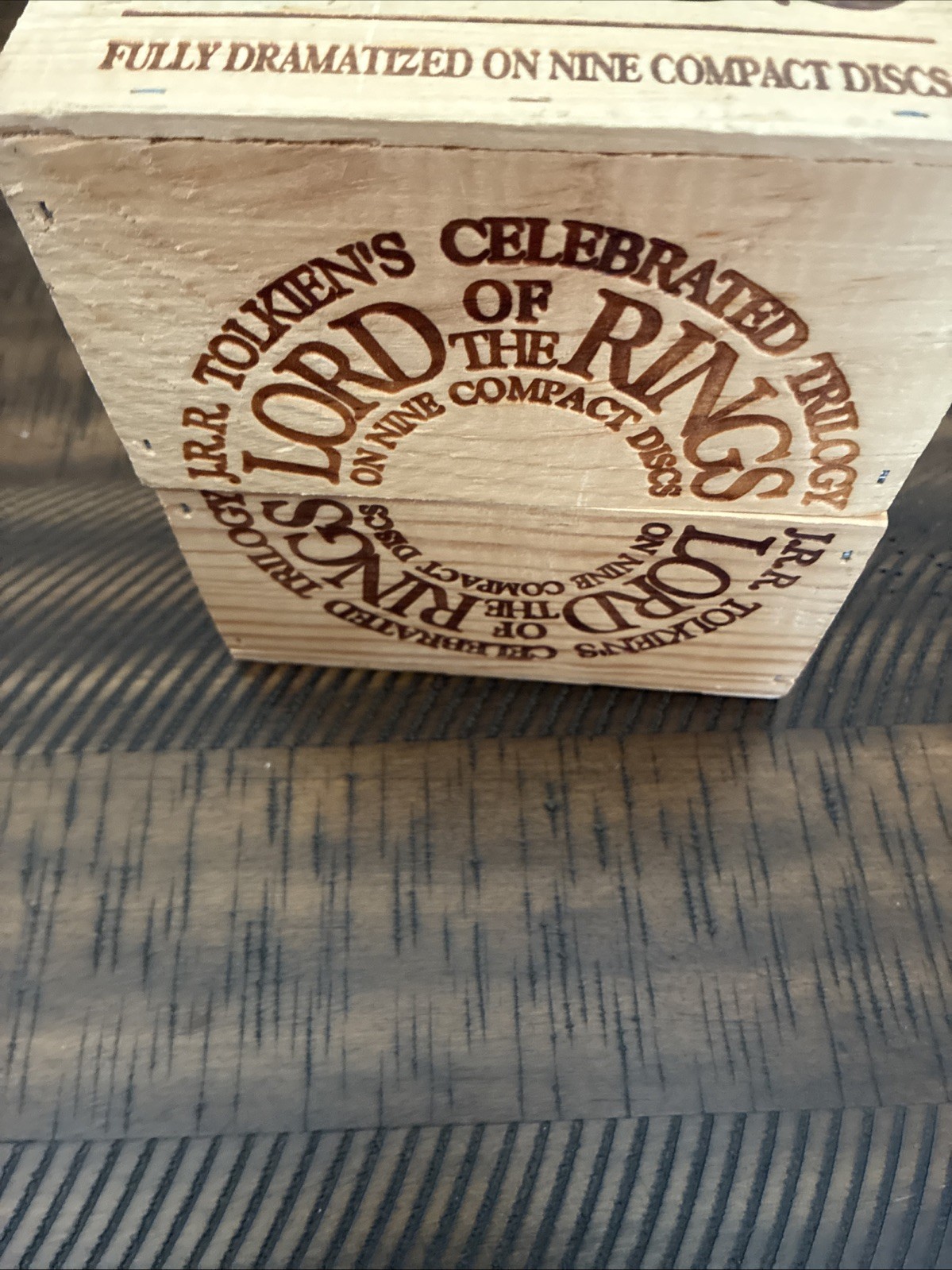 JRR Tolkien’s Lord Of The rings Fully Dramatized On 9 CD’s- Custom Wood — Used