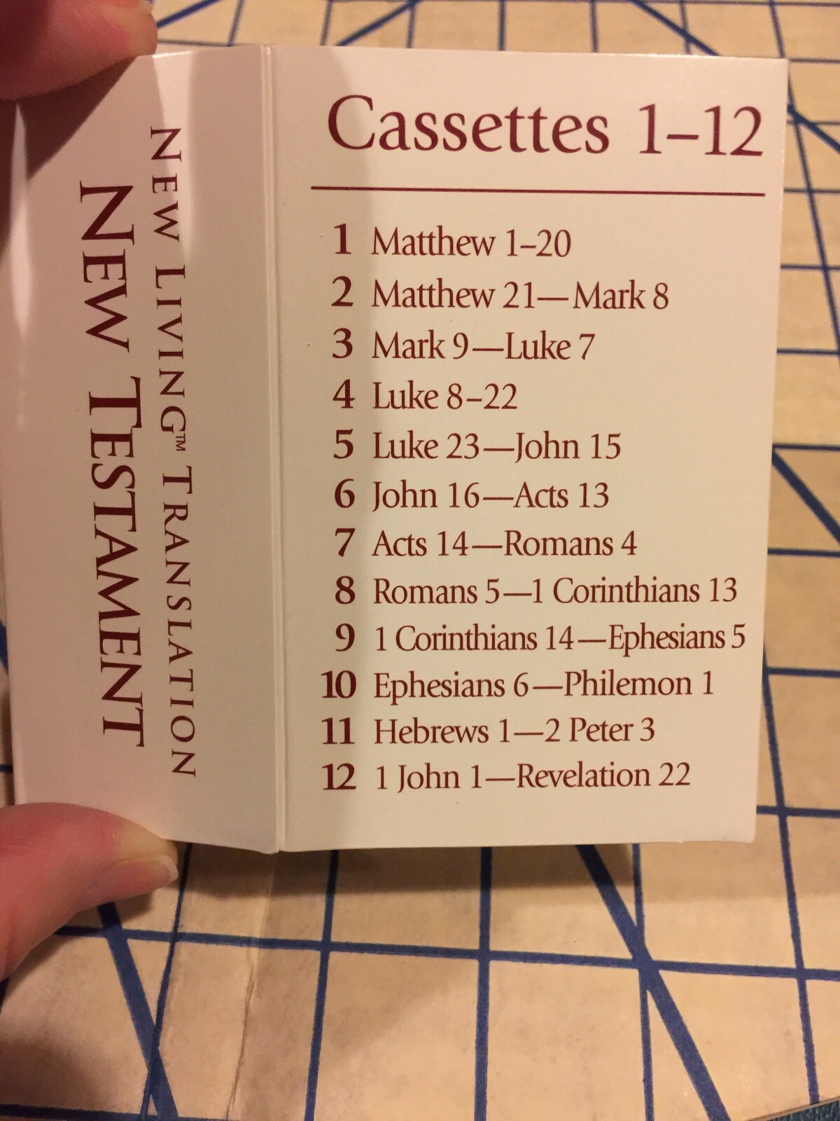 ❤️NIV NEW TESTAMENT on 12 Cassettes — Audio Bible USA Made Includes Case EUC