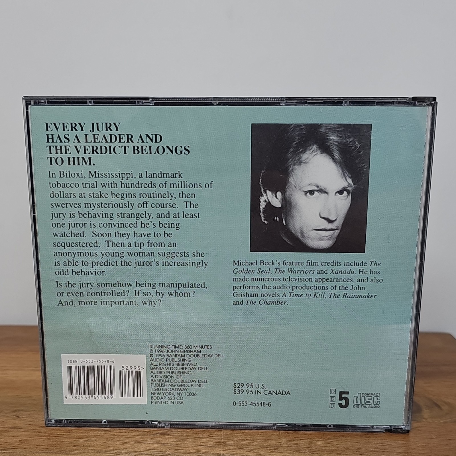 Bantam Doubleday Dell Audio The Runaway Jury John Grisham Audiobook CD Beck