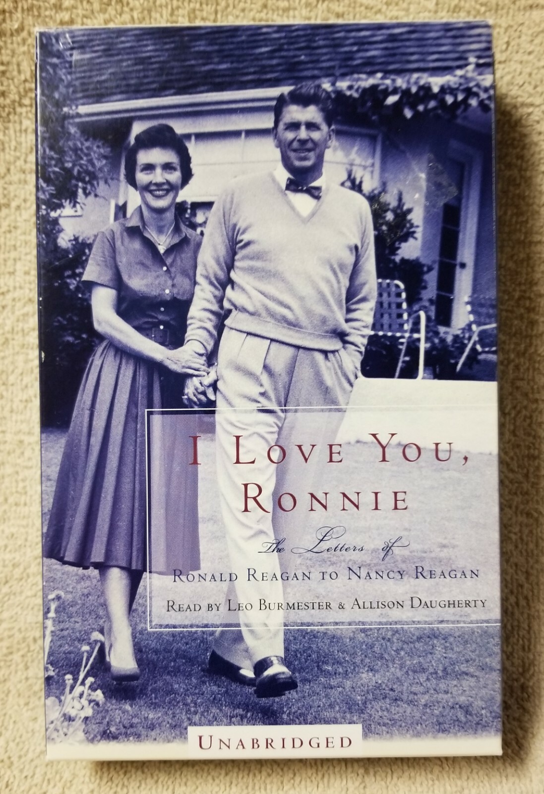 Love You Ronnie Ronald Reagan Letters to Nancy 3 Audio Cassette Tape Set Book