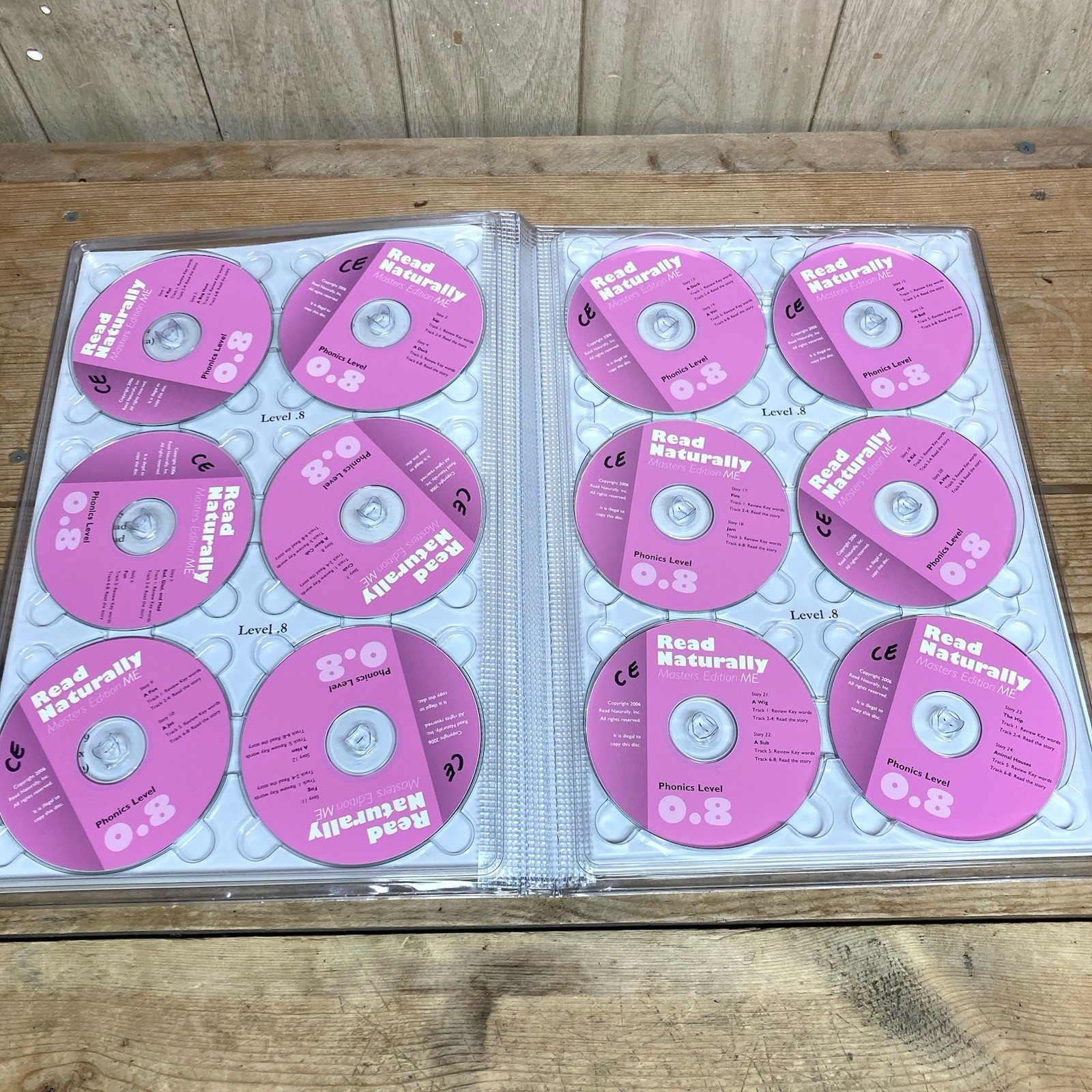 Read Naturally Audio CDs Phonics Level 0.8 Word Families/Short Vowels Masters Ed