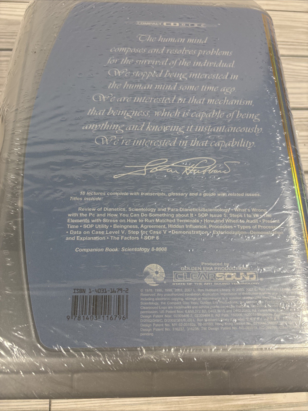 The Factors: Admiration Lectures 1-18 L Ron Hubbard CD NEW SEALED