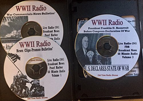 World War II 1941 Radio Collection V.1 5 Audio CDs-History,Franklin D Roosevelt