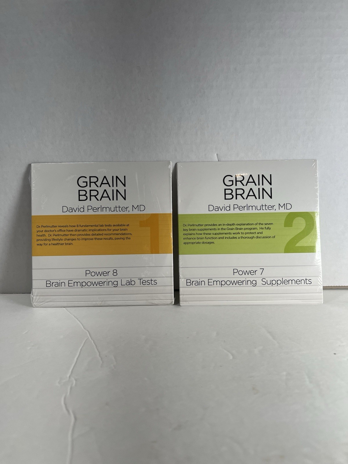 NEW SEALED Grain Brain David Perlmutter MD Power 7 & Power 8 CD Empowering Lab