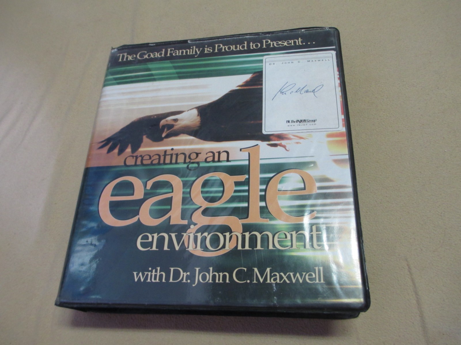 Creating an Eagle Environment, John Maxwell/Goad Family VHS tape & CD set,signed