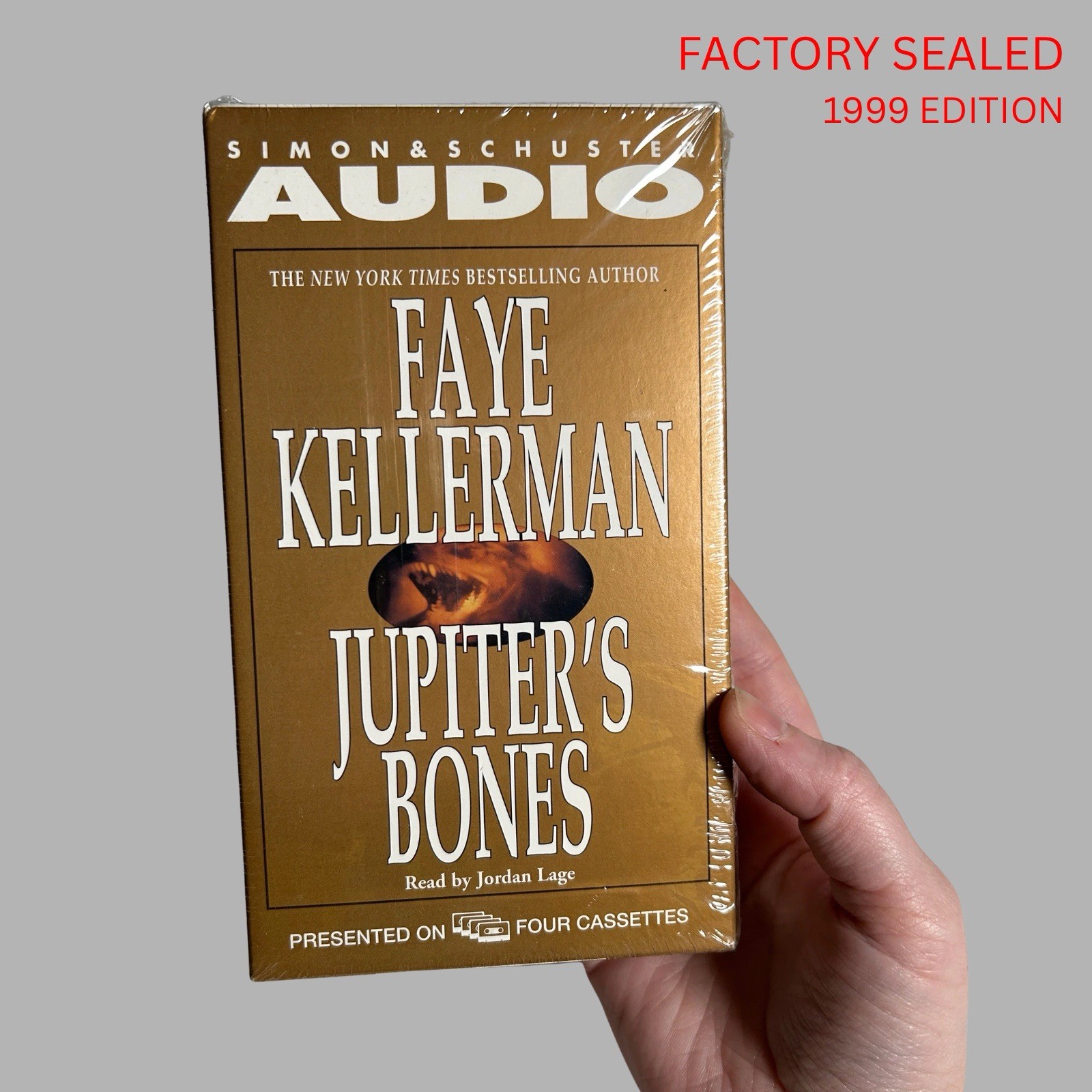 NEW SEALED Jupiter’s Bones Faye Kellerman Audiobook Cassette 1999Vtg Jordan Lage