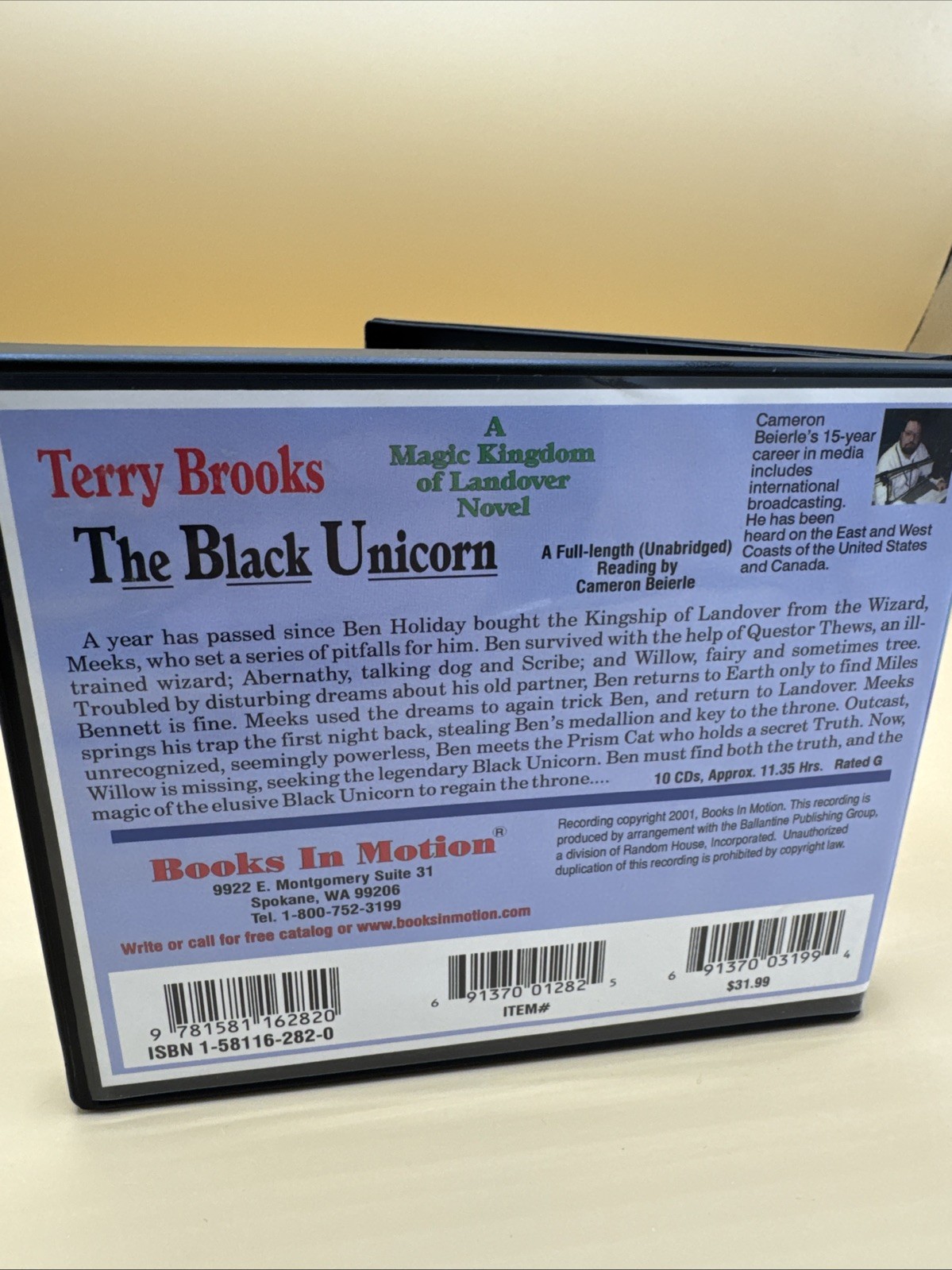The Black Unicorn By Terry Brooks Audiobook On CD — 10 Discs — Please Read