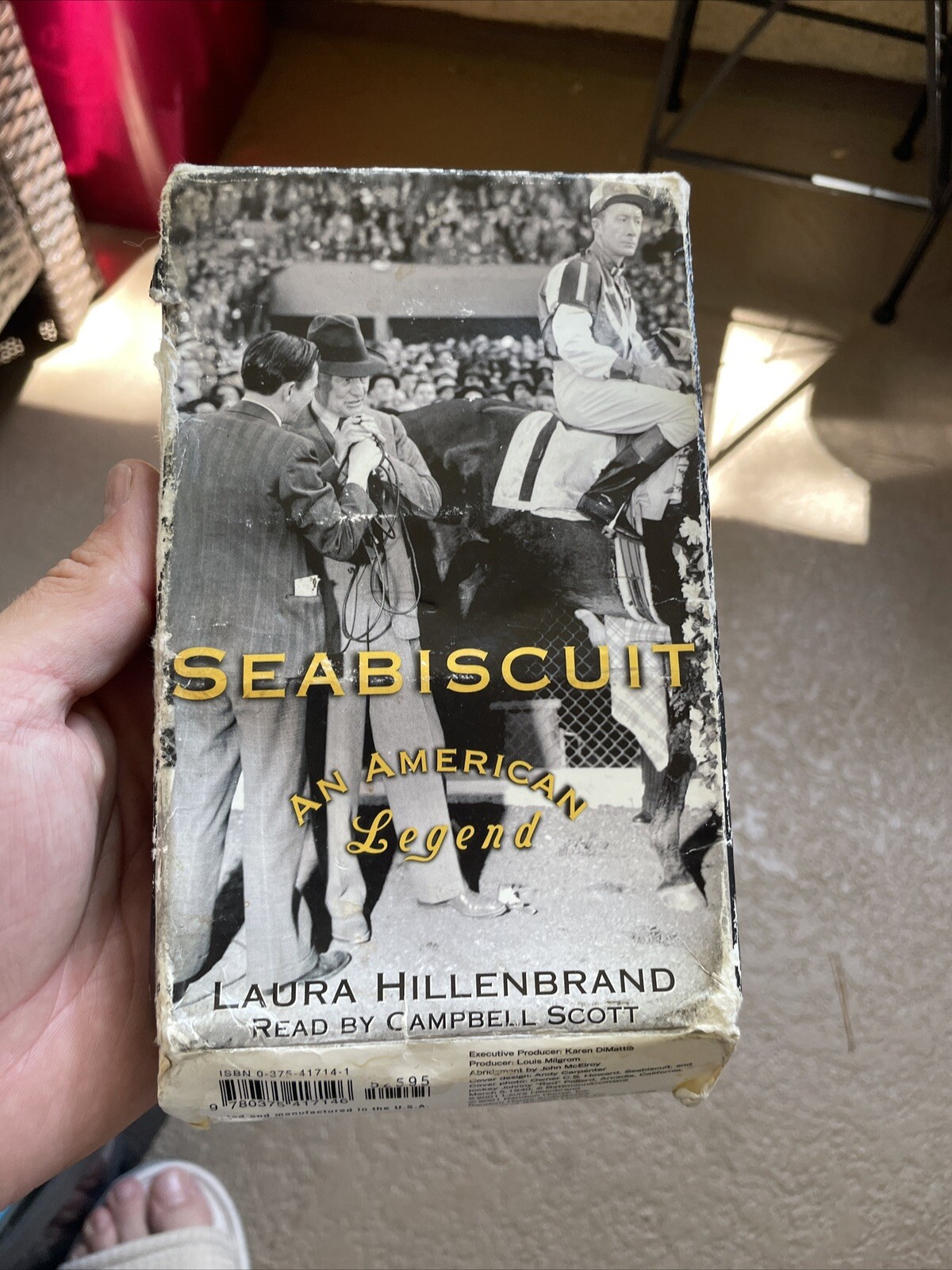 Seabiscuit : An American Legend by Laura Hillenbrand (2001, 4X Audio Cassettes)