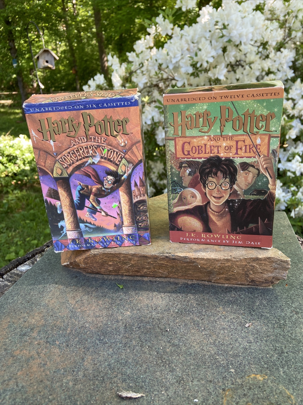 Harry potter cassette tapes Goblet Of Fire And Sorcerers Stone