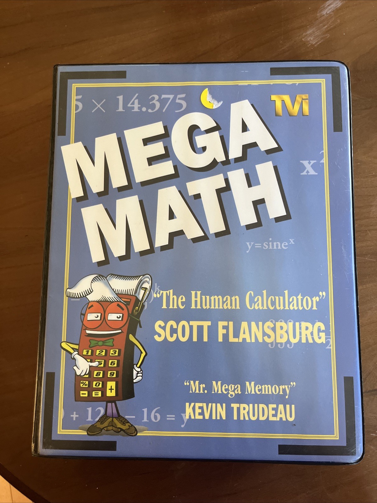 MEGA MATH 4 Cassette Tape VHS Video Workbook Set SCOTT FLANSBURG Kevin Trudeau