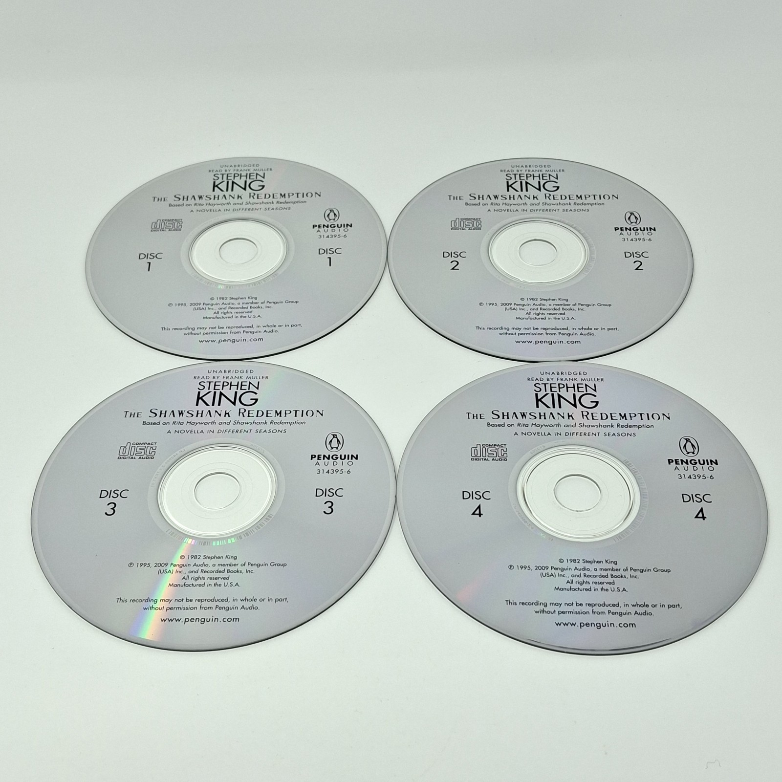 The Shawshank Redemption by Stephen King (2009 Compact Disc, Unabridged)