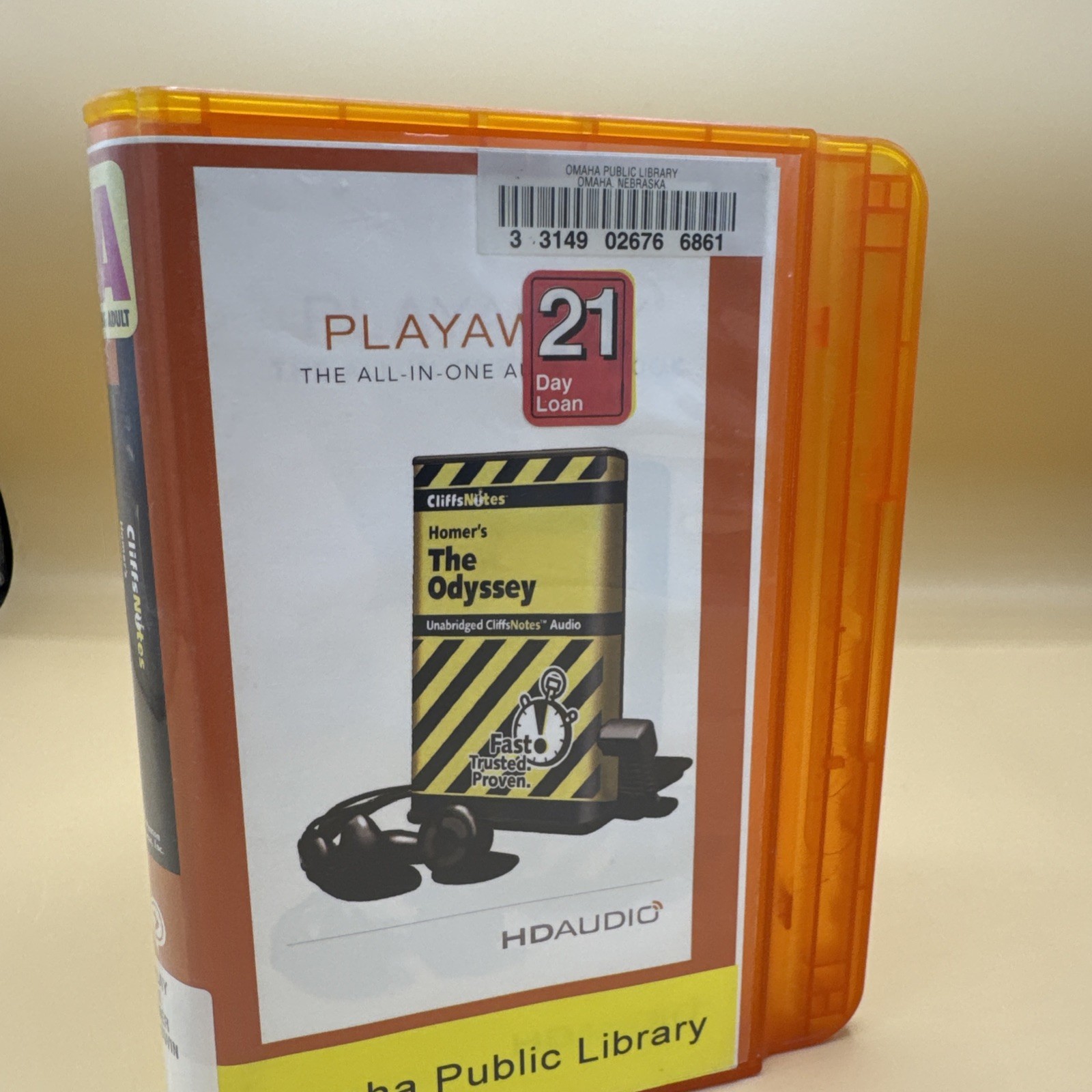 Cliff notes The Odyssey By Homer PLAYAWAY All In 1 Audiobook Tested Ex-library