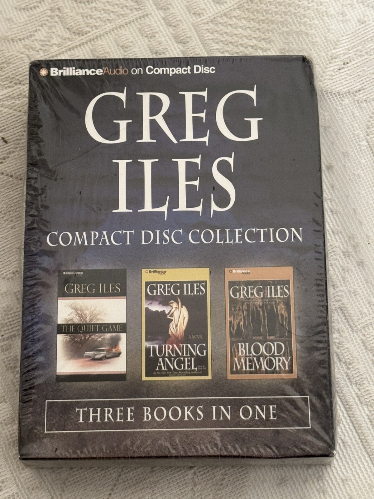 Greg Iles 3 Book Collection Abridged Turning Angel, The Quite Game, Blood Memory