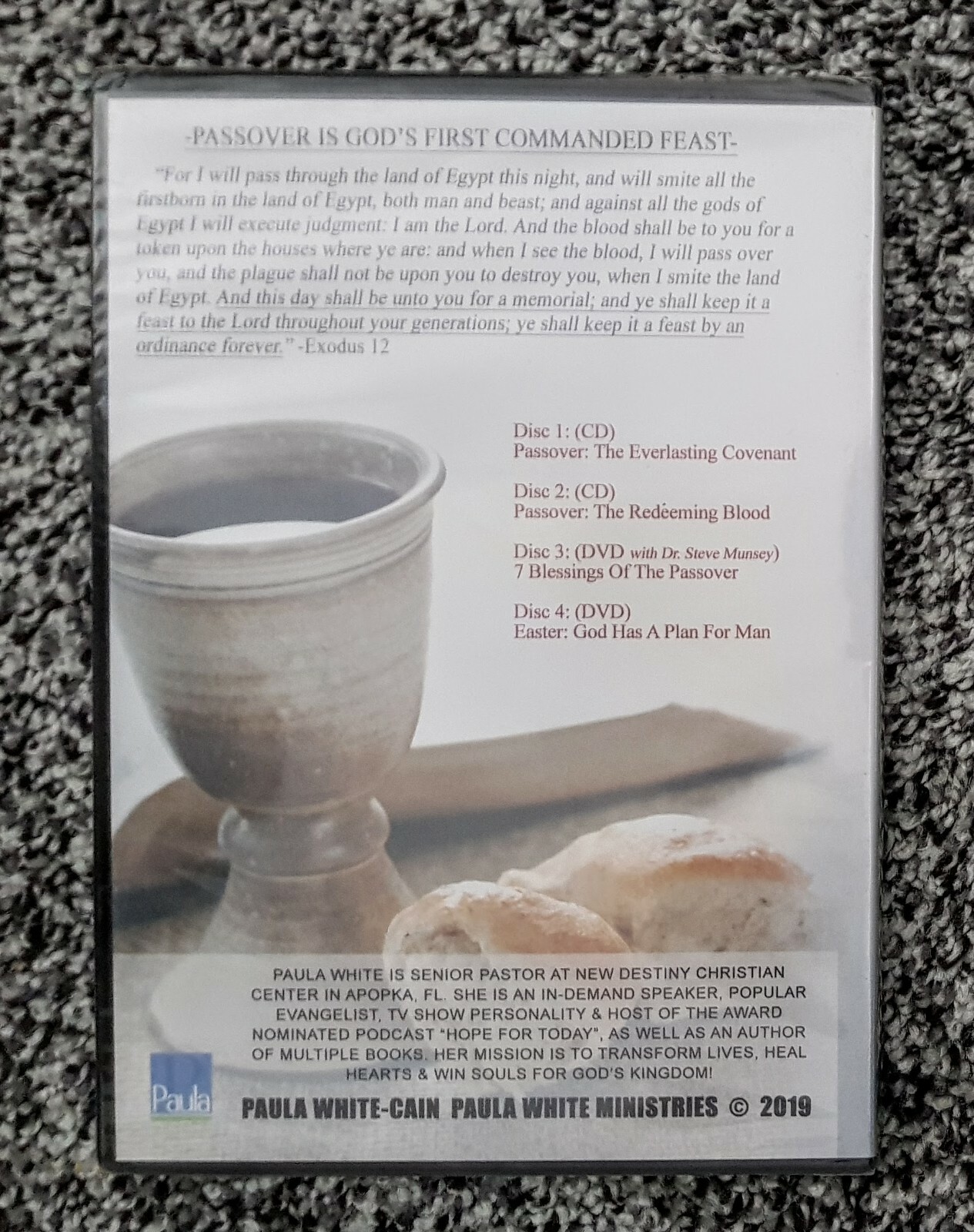 Paula White Cain CD set Passover God’s First Commanded Feast 4 CD Set
