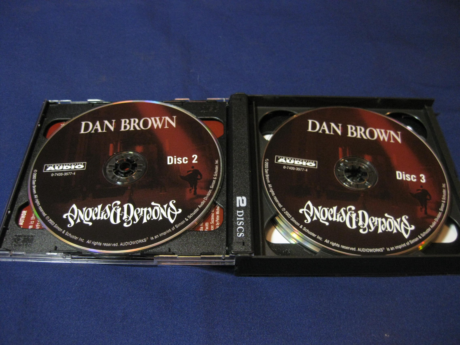 Angels and Demons by Dan Brown (2003, CD, Abridged) Robert Langdon Book 1