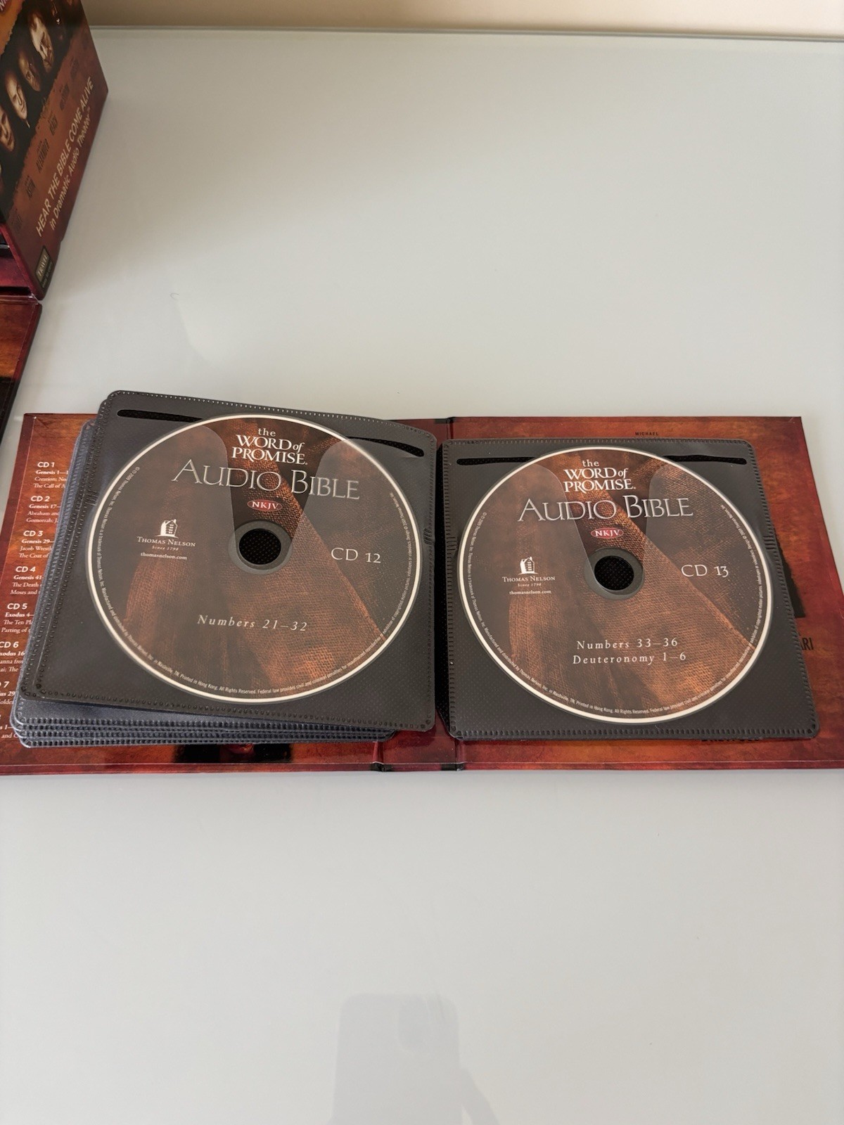 The Word Of Promise Audio Bible NKJV 79-CD Box Set + Travel Case *One Missing*