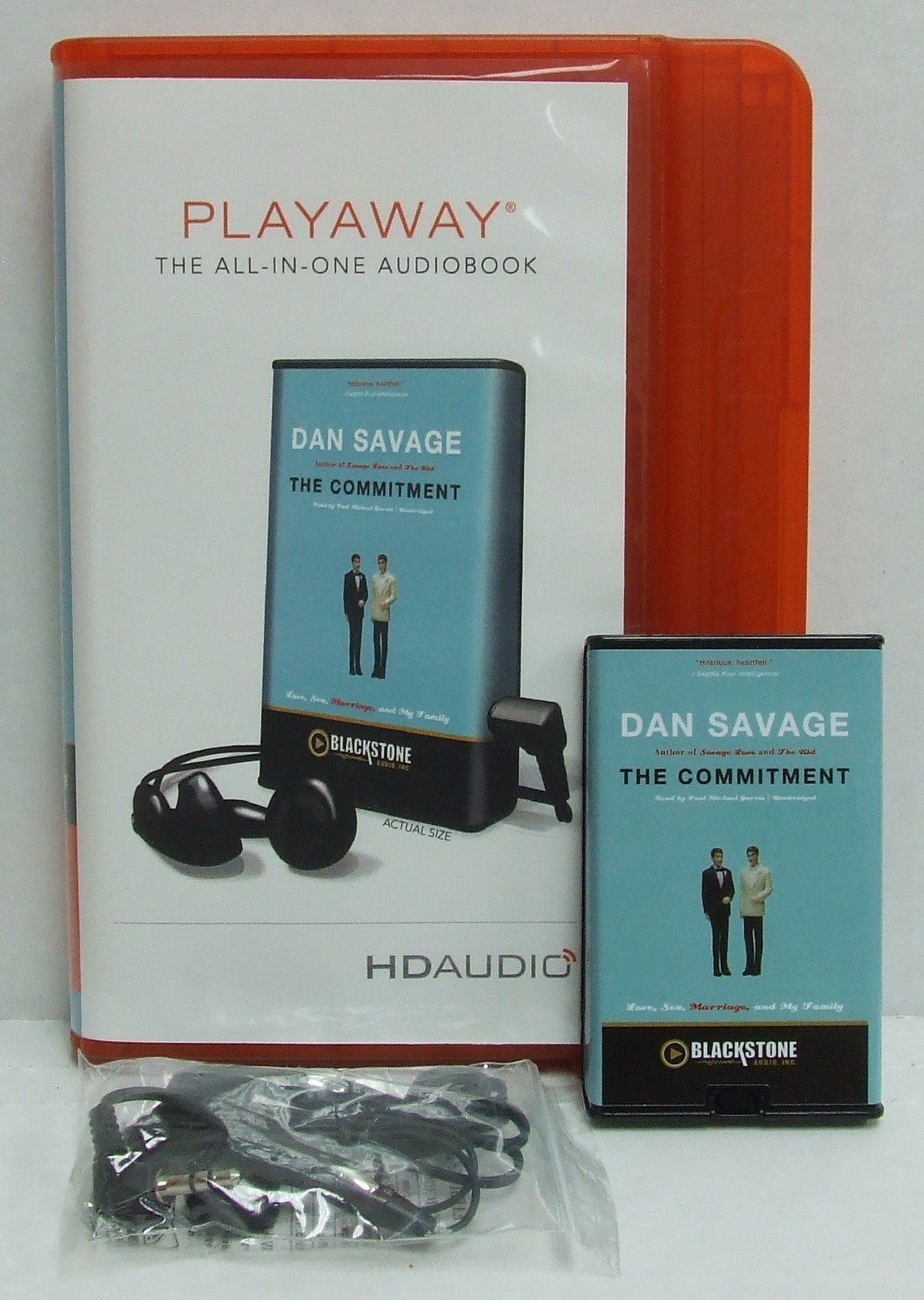 NEW The Commitment PLAYAWAY HD AUDIOBOOK Dan Savage Unabridged 10 TOTAL HOURS!
