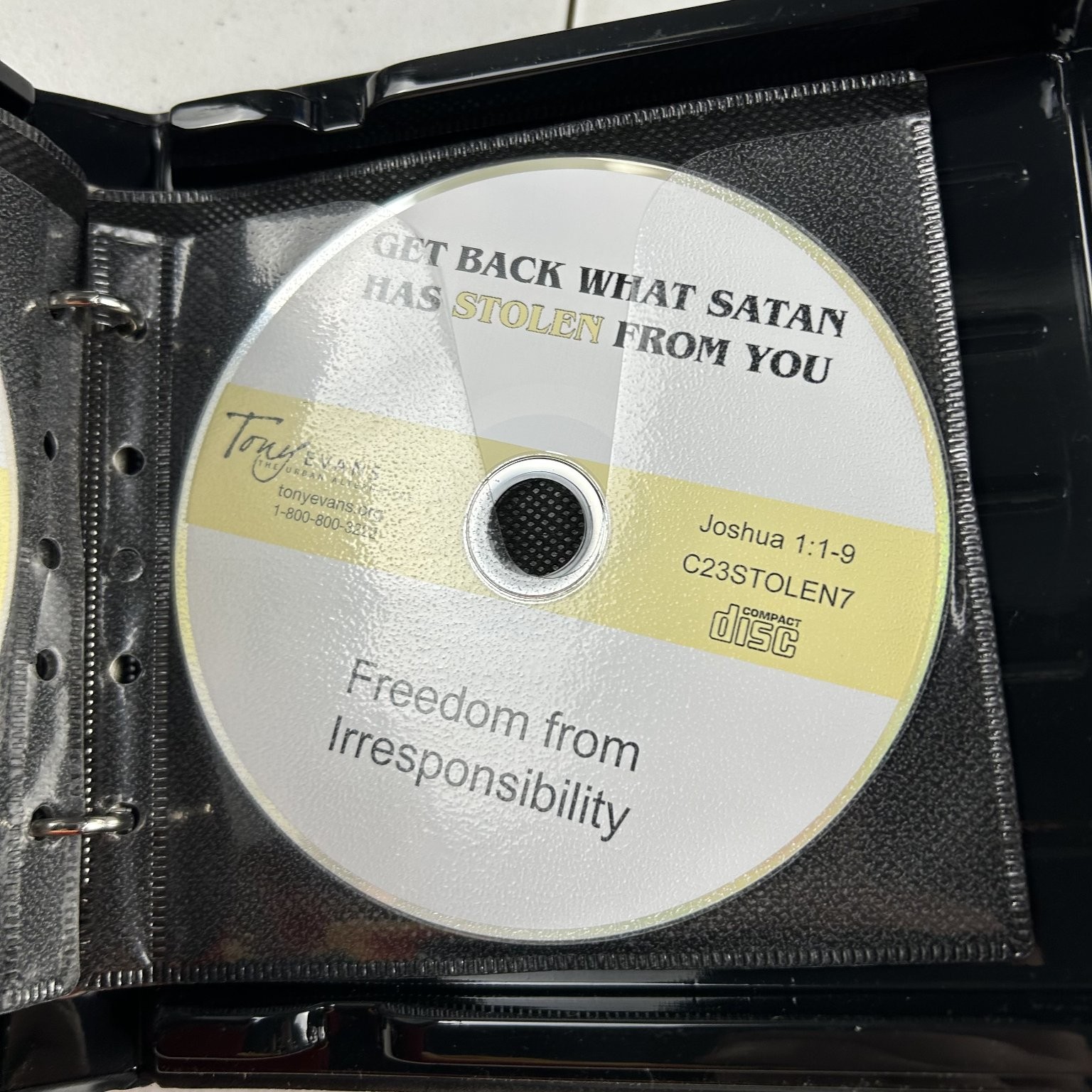 Get Back What Satan Has Stolen by Tony Evans Audiobook CDs 8 Discs