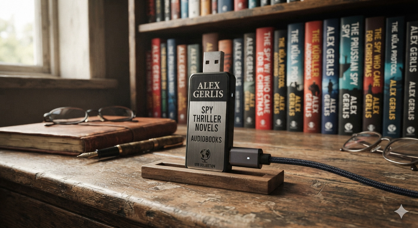 AUDIOBOOKS ~ ALEX GERLIS THRILLERS 4 SERIES WOLF PACK & MORE 13 BOOKS .MP3 USB