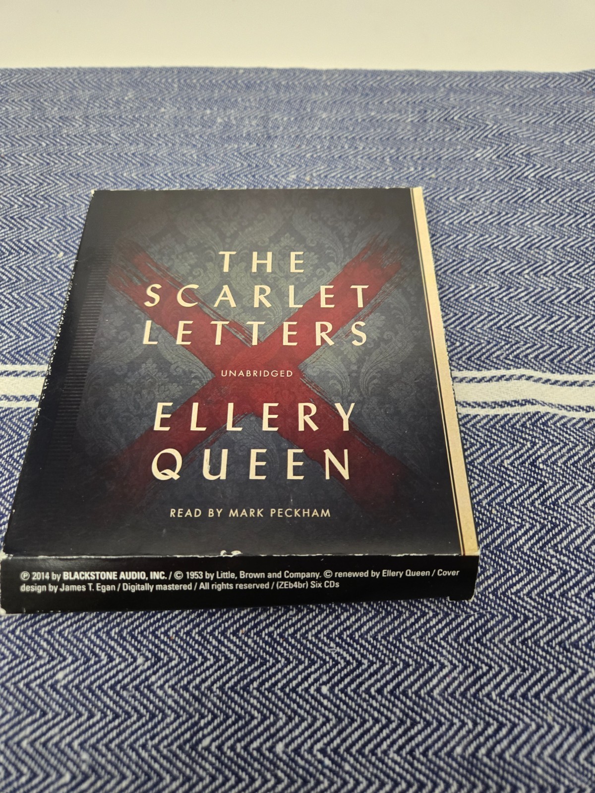 Lot of 3 Ellery Queen AUDIOBOOKS On 8th Day Scarlett Letters Door Between