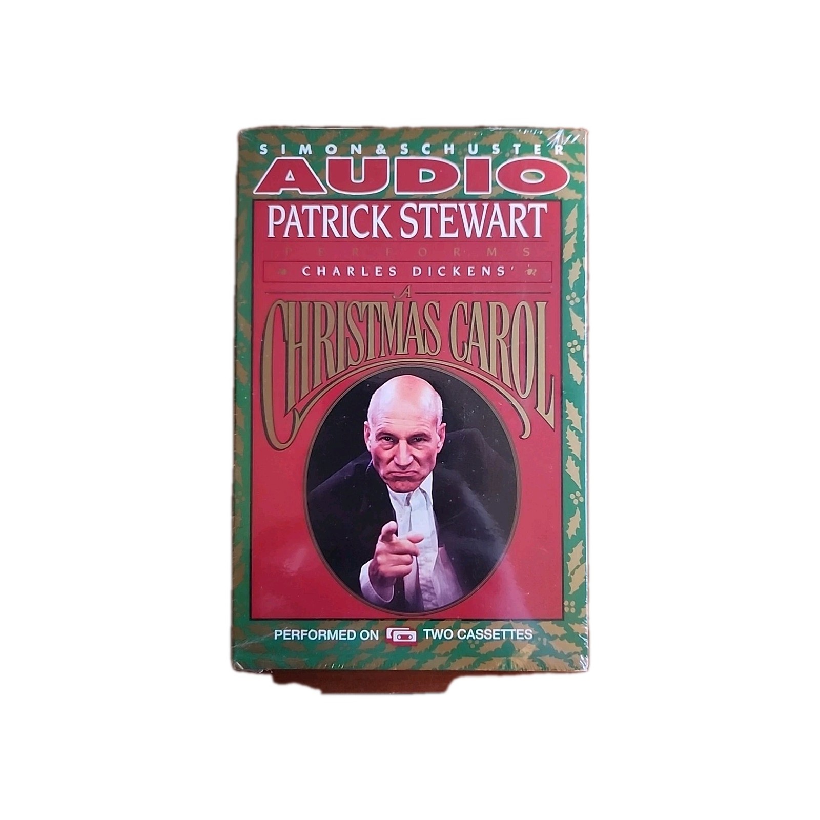 Christmas Carol By Charles Dickens Patrick Stewart — Audio Book on Cassette Tape