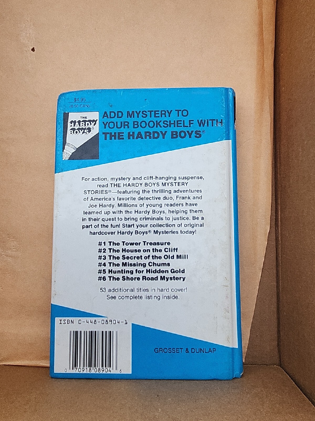 The Missing Chums (Hardy Boys, Book 4) — Hardcover — VERY GOOD
